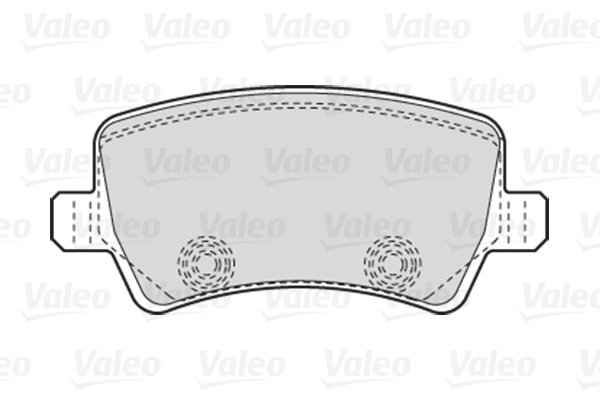 Комплект тормозных колодок, дисковый тормоз - 301928 VALEO