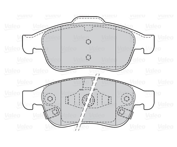 Brake Pad Set, disc brake - 302207 VALEO