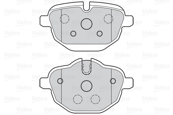 Комплект тормозных колодок, дисковый тормоз - 302159 VALEO