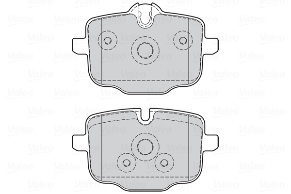 Комплект тормозных колодок, дисковый тормоз - 302137 VALEO