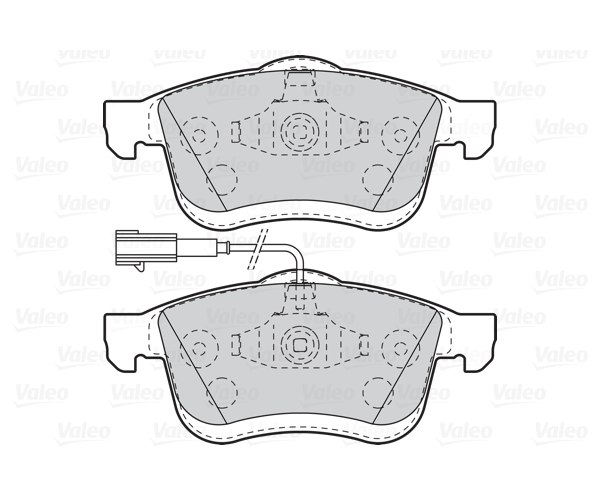 Brake Pad Set, disc brake - 302109 VALEO