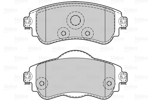 Комплект тормозных колодок, дисковый тормоз - 302341 VALEO