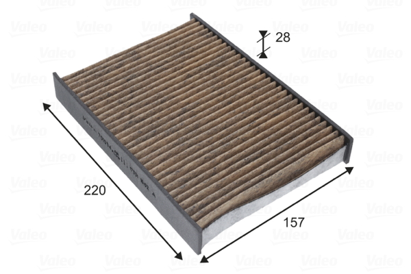 Filter, interior air - 701034 VALEO