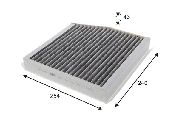 Filter, interior air - 715814 VALEO
