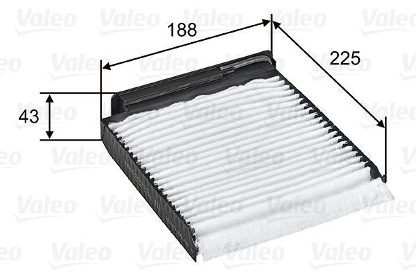 Filter, interior air - 698753 VALEO
