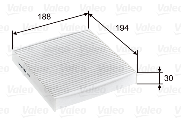 Filter, interior air - 715755 VALEO
