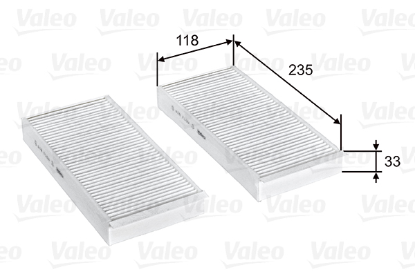 Filter, interior air - 715812 VALEO