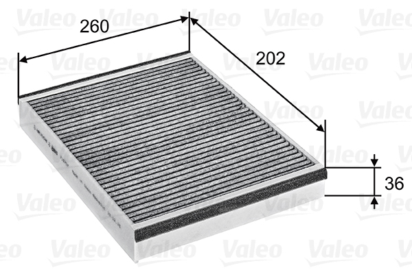 Filter, interior air - 715757 VALEO