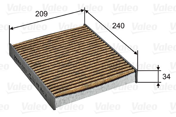 Filtro, Aria abitacolo - 701027 VALEO