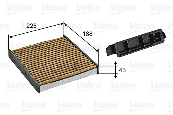 Filter, interior air - 701030 VALEO