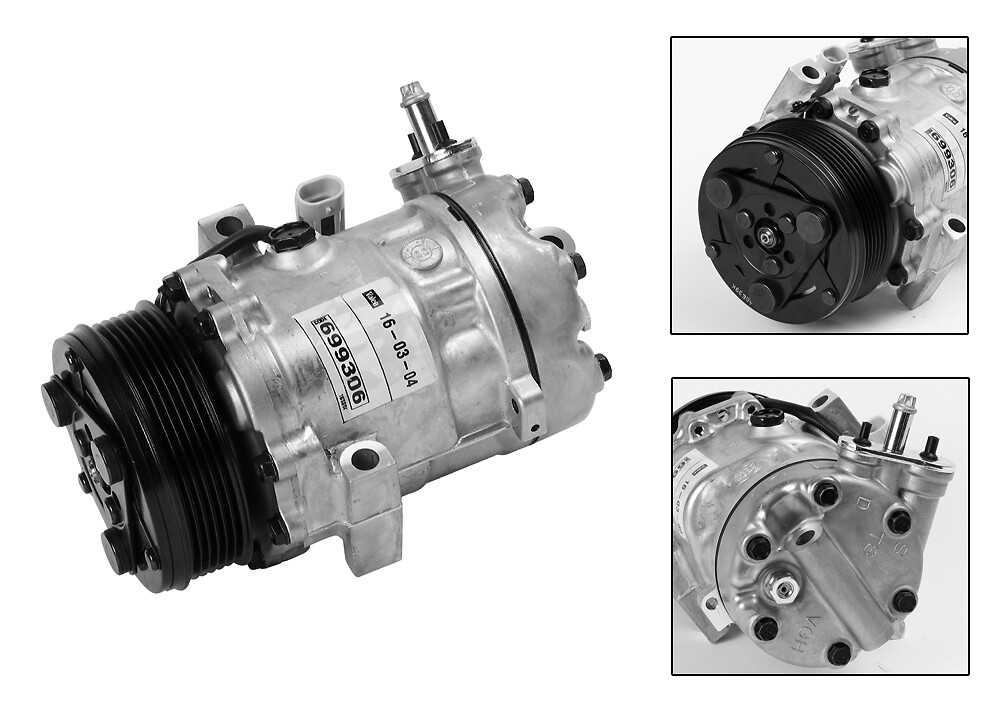 Compressor, air conditioning - 699306 VALEO