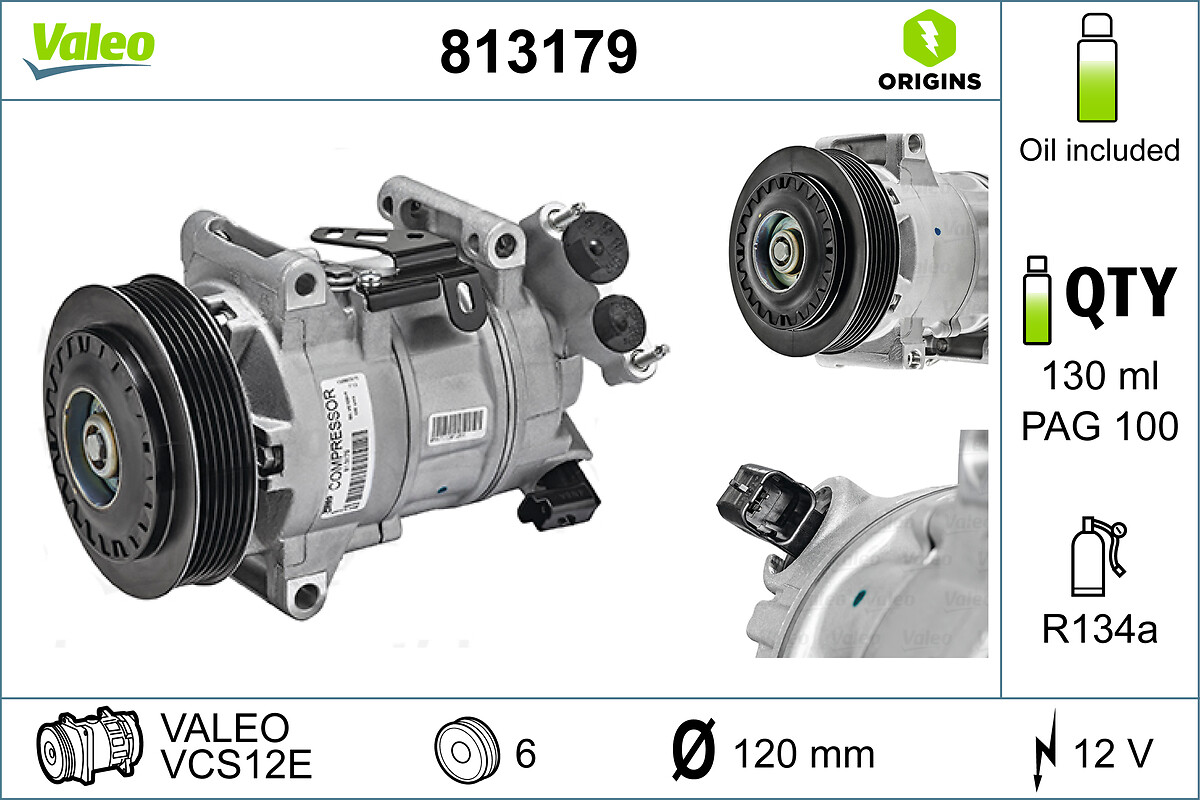 Компрессор, кондиционер - 813179 VALEO