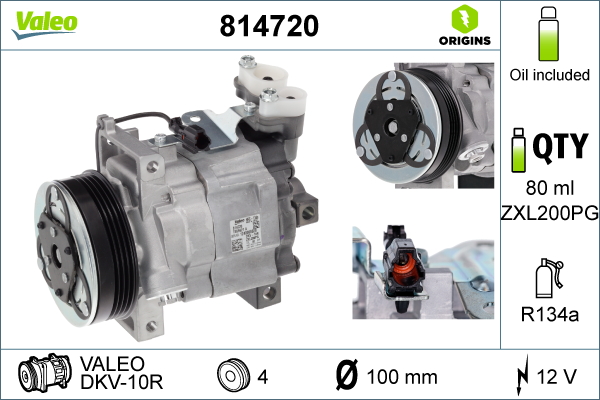 Компрессор, кондиционер - 814720 VALEO