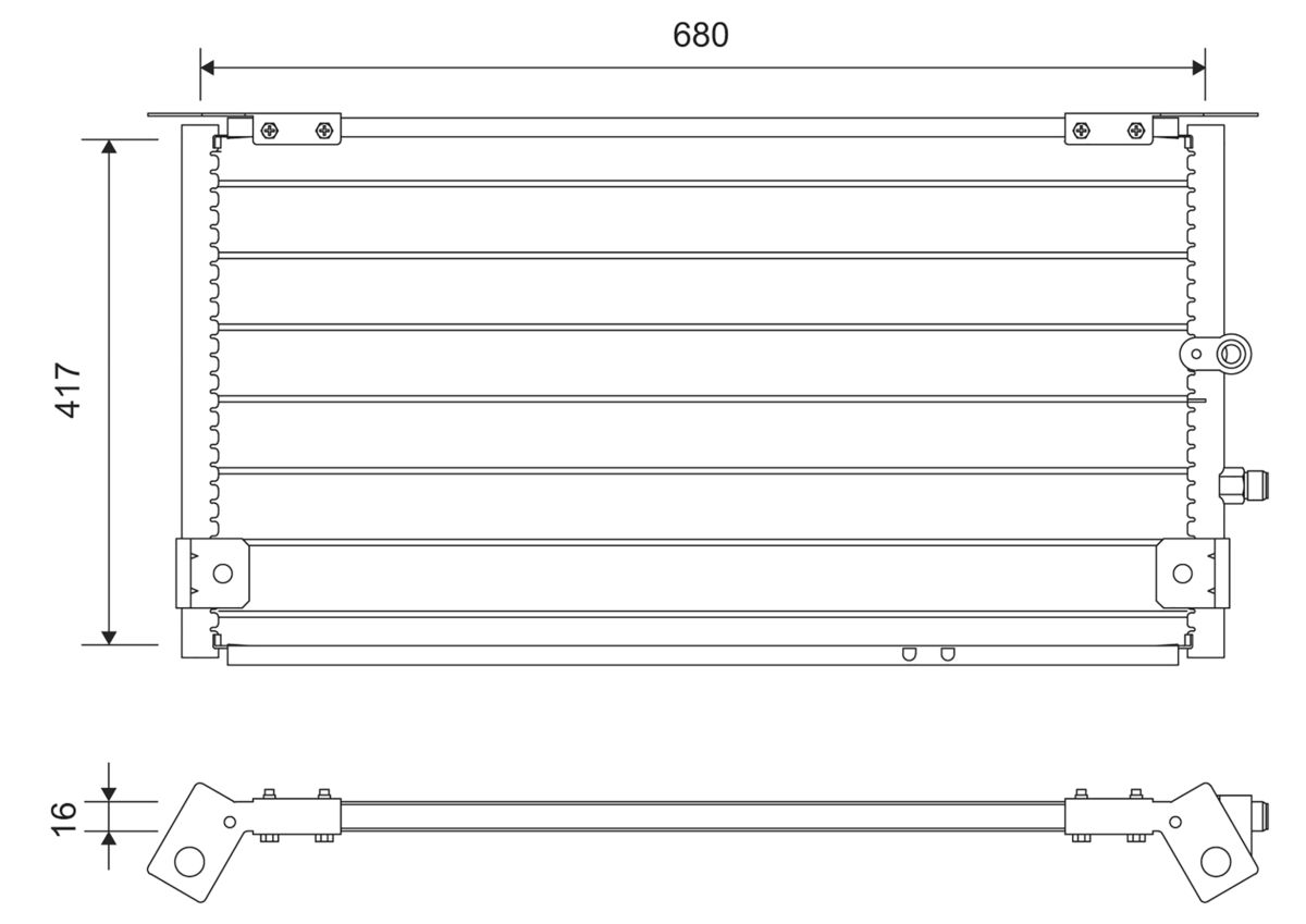Condensatore, Climatizzatore - 812731 VALEO