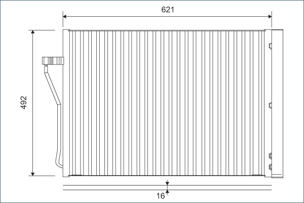 Condenser, air conditioning - 812879 VALEO