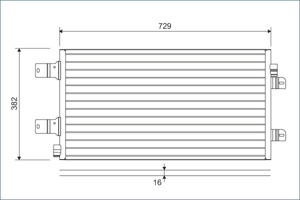 Condensatore, Climatizzatore - 814003 VALEO