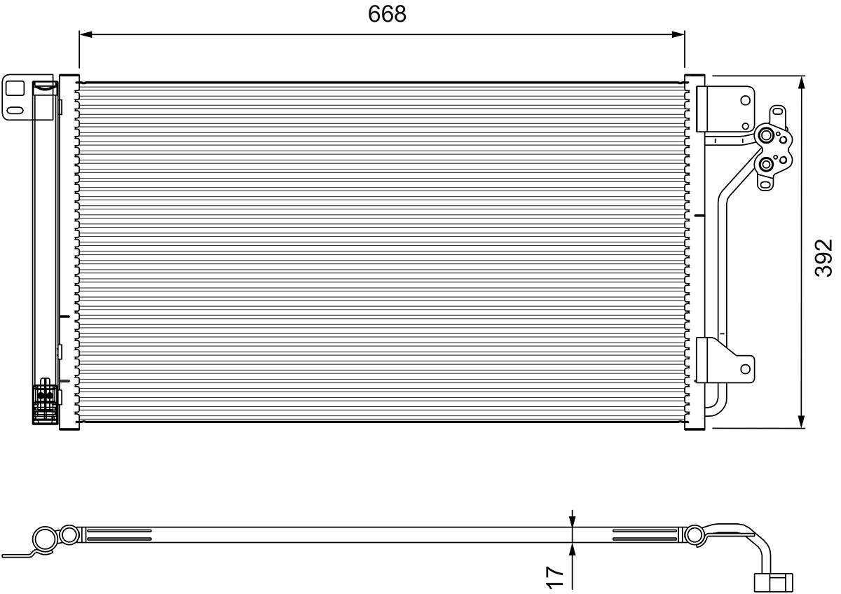 Condensatore, Climatizzatore - 814015 VALEO