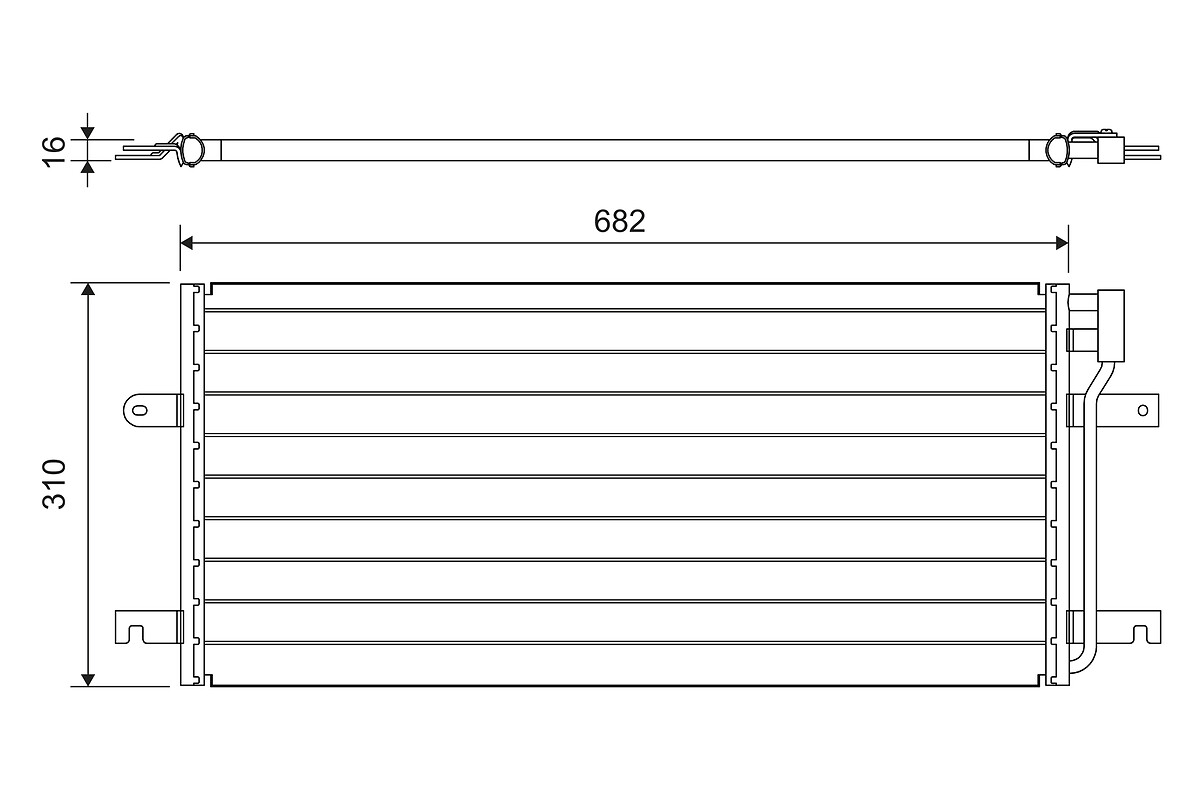 Condenser, air conditioning - 814029 VALEO