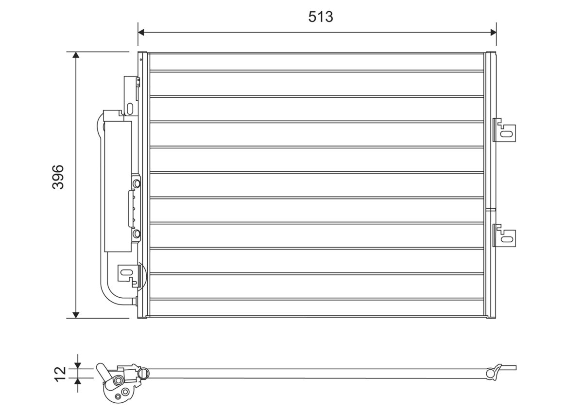 Condensatore, Climatizzatore - 814061 VALEO