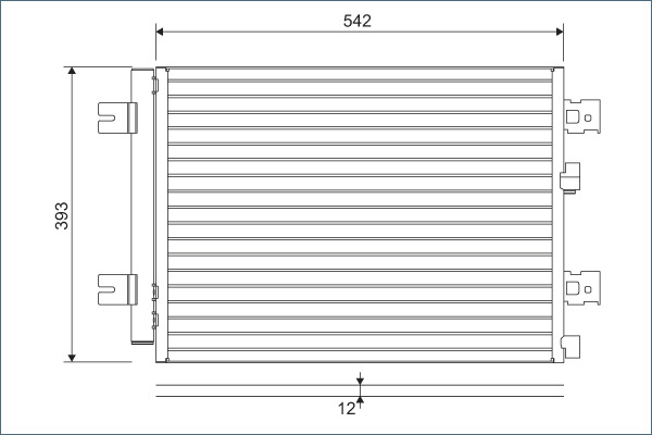 Condensatore, Climatizzatore - 814077 VALEO