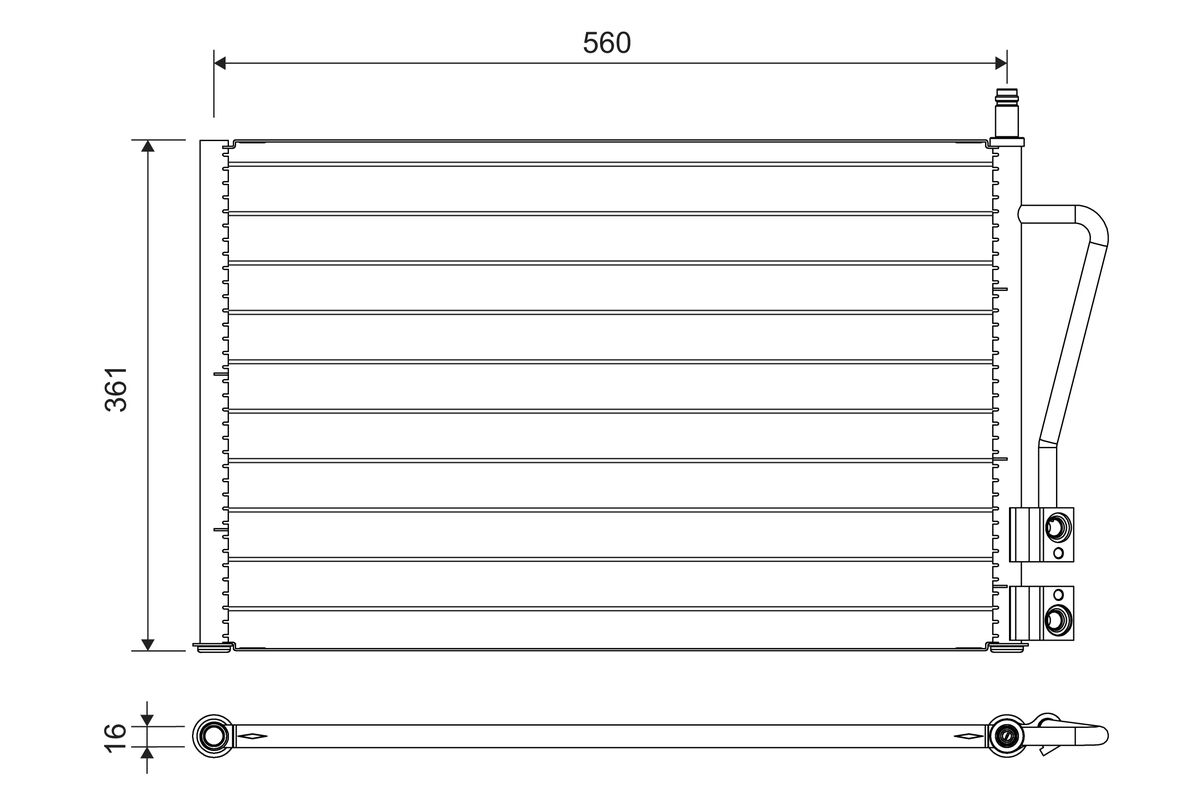 Condenser, air conditioning - 814083 VALEO