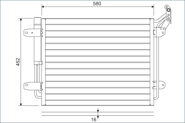 Condensatore, Climatizzatore - 814091 VALEO
