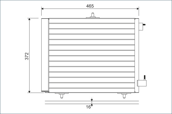 Condenser, air conditioning - 814095 VALEO