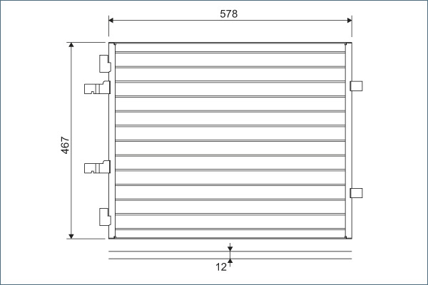 Condenser, air conditioning - 814172 VALEO