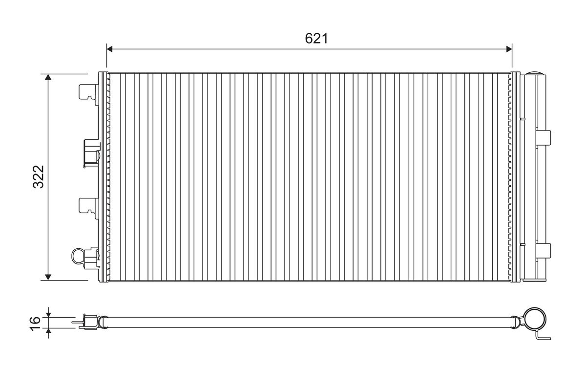 Condenser, air conditioning - 814178 VALEO