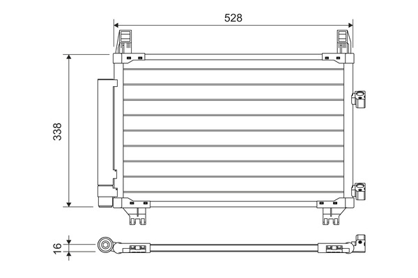 Condenser, air conditioning - 814223 VALEO
