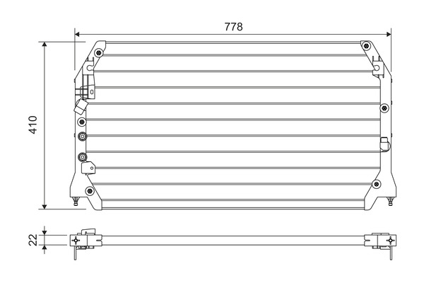 Condensatore, Climatizzatore - 814283 VALEO
