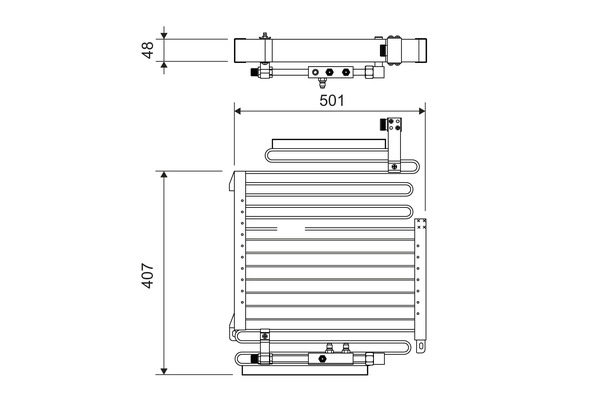 Condensatore, Climatizzatore - 814288 VALEO