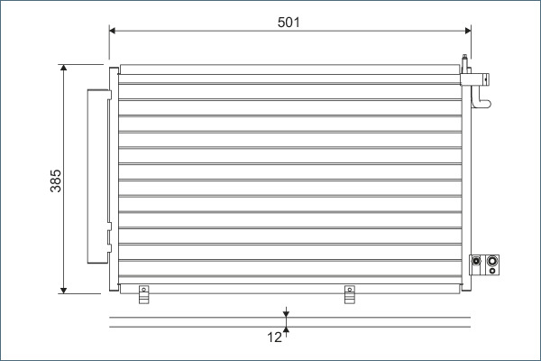 Condenser, air conditioning - 814294 VALEO