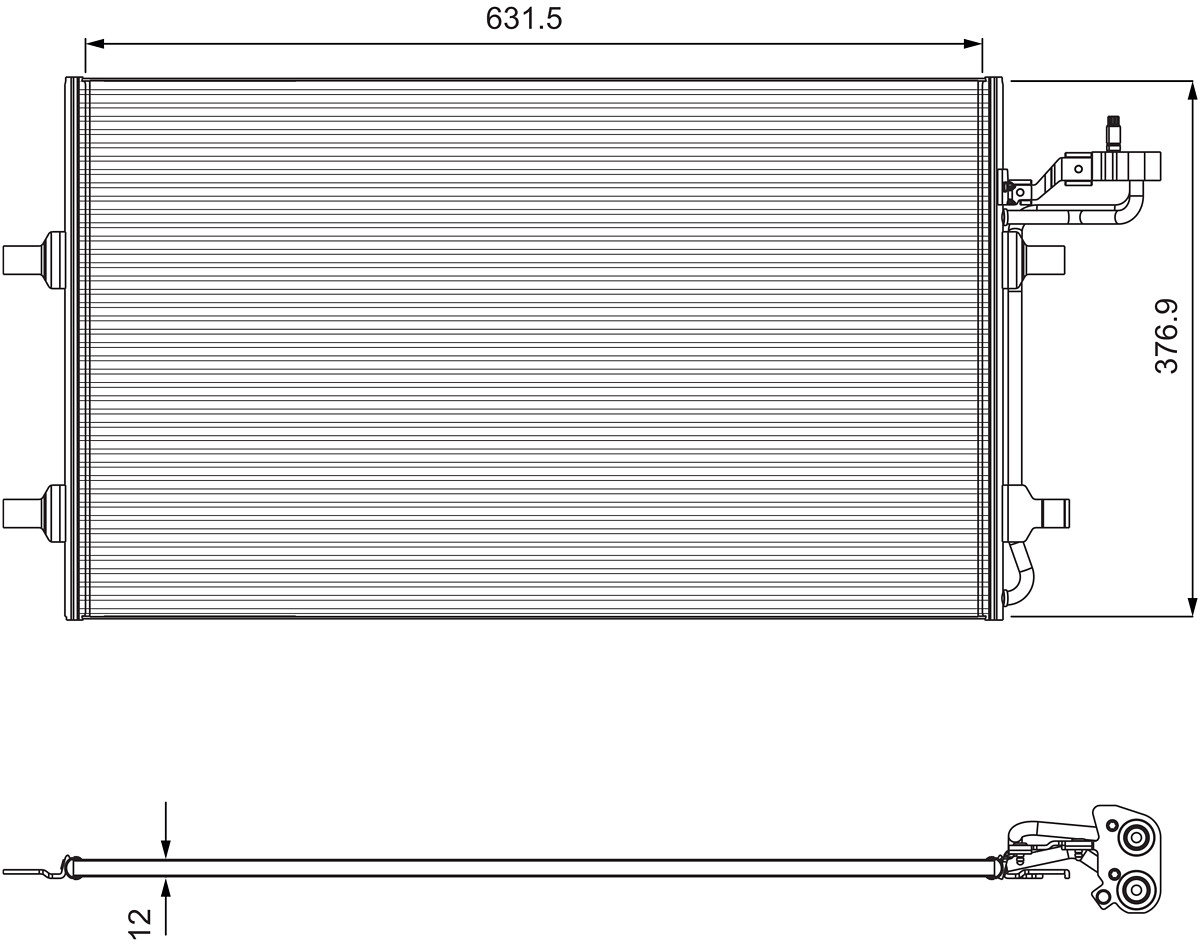 Condenser, air conditioning - 814323 VALEO