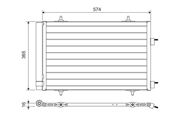 Condensatore, Climatizzatore - 814365 VALEO