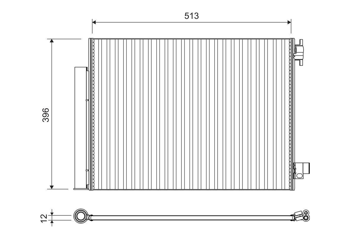 Condenser, air conditioning - 814373 VALEO
