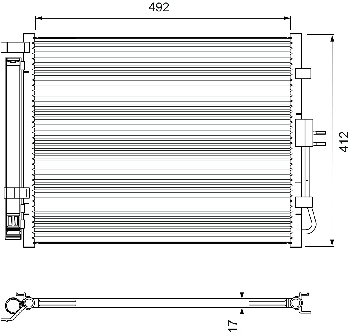 Condensatore, Climatizzatore - 814402 VALEO