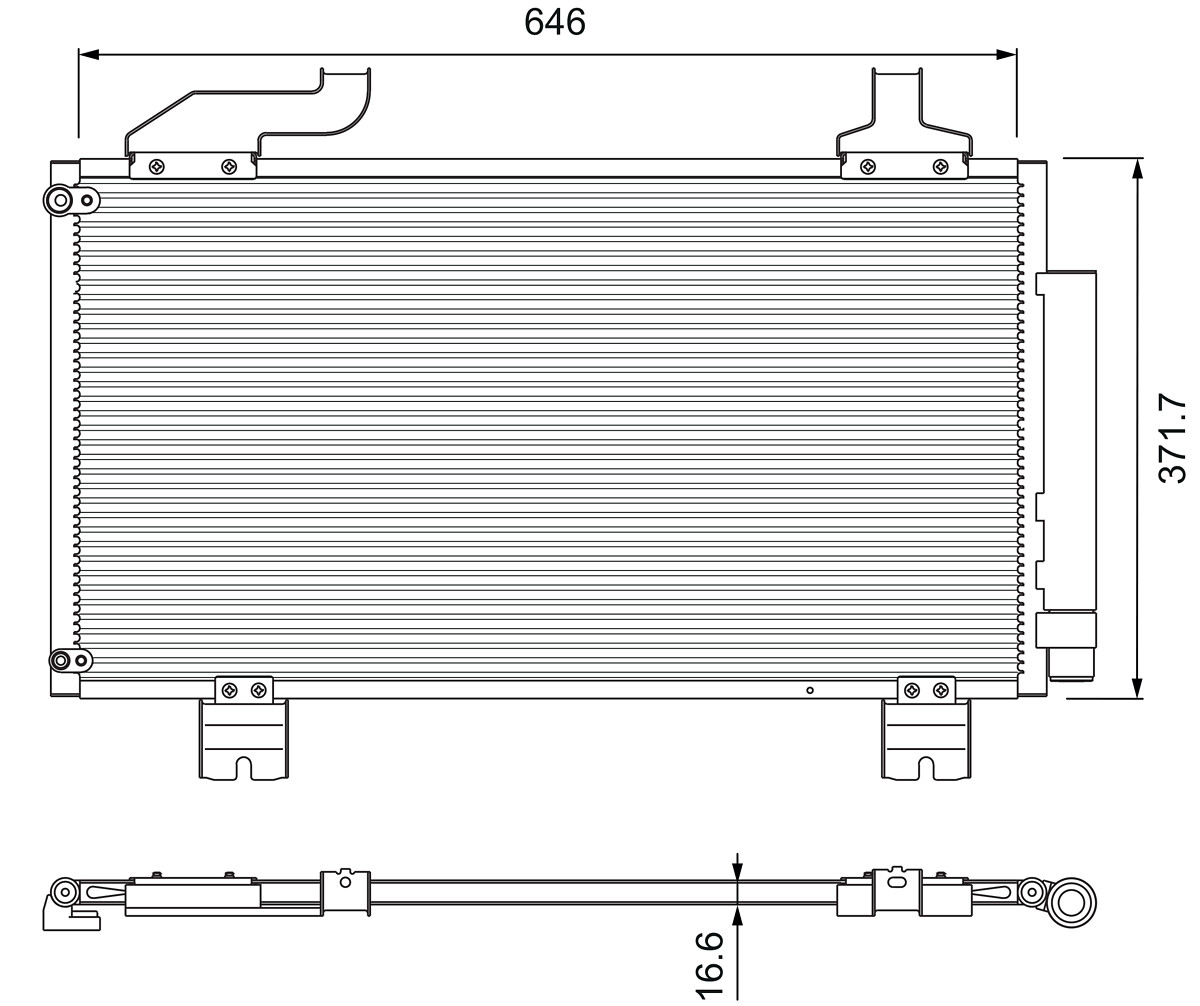 Condensatore, Climatizzatore - 814417 VALEO