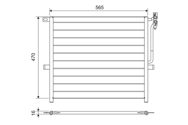 Condensatore, Climatizzatore - 817383 VALEO
