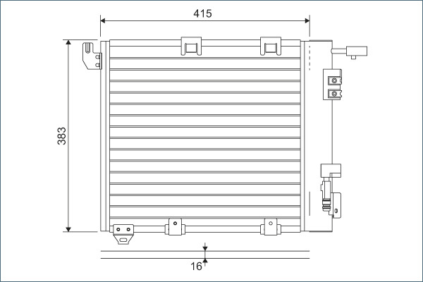 Condenser, air conditioning - 817506 VALEO