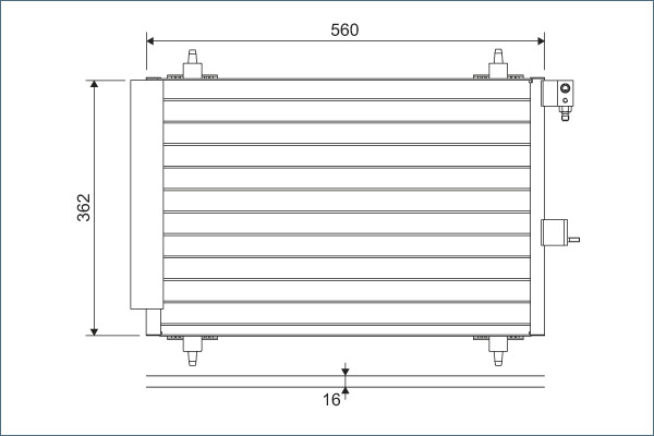 Condensatore, Climatizzatore - 817508 VALEO