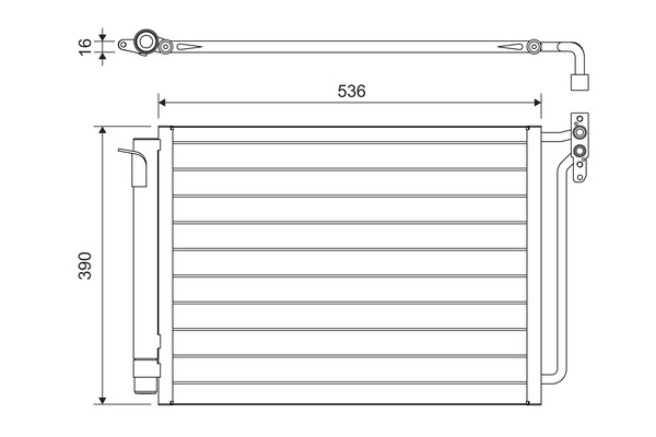 Condensatore, Climatizzatore - 817575 VALEO