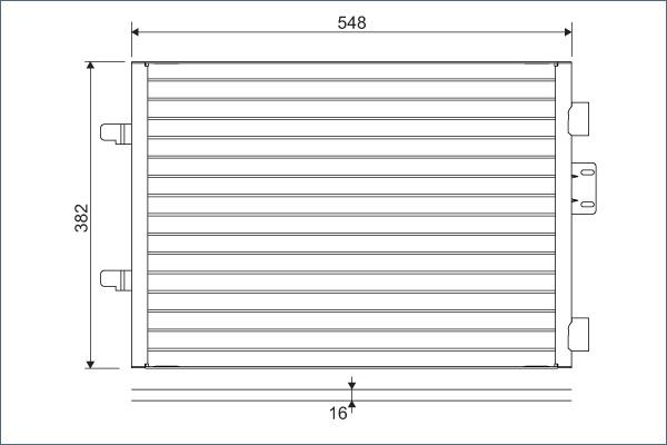 Condenser, air conditioning - 817602 VALEO