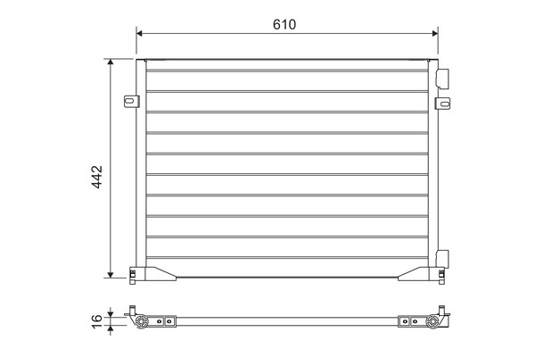Condenser, air conditioning - 817644 VALEO