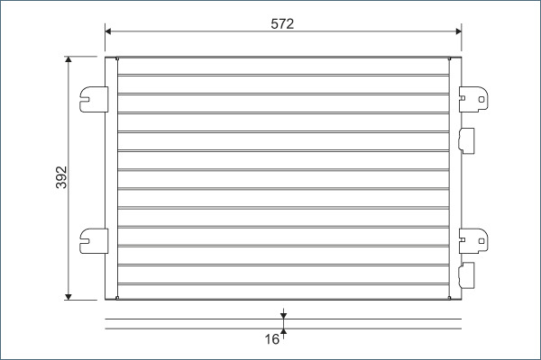 Condensatore, Climatizzatore - 817701 VALEO