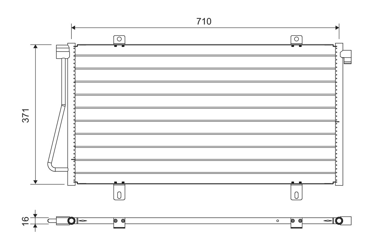 Condensatore, Climatizzatore - 817742 VALEO
