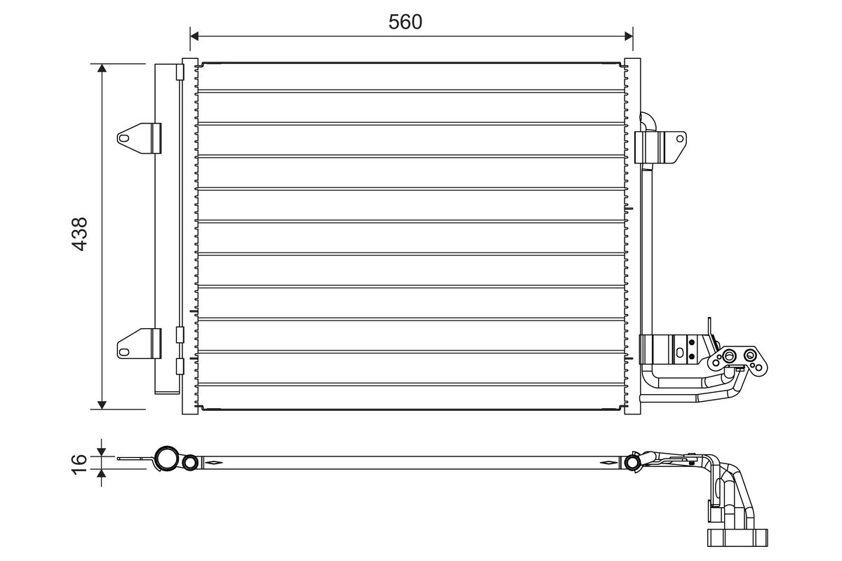 Condensatore, Climatizzatore - 817806 VALEO