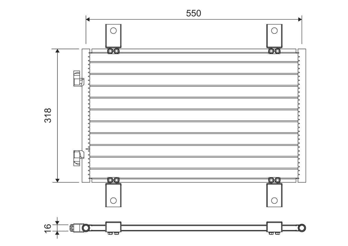 Condensatore, Climatizzatore - 818018 VALEO