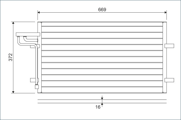 Condensatore, Climatizzatore - 818046 VALEO