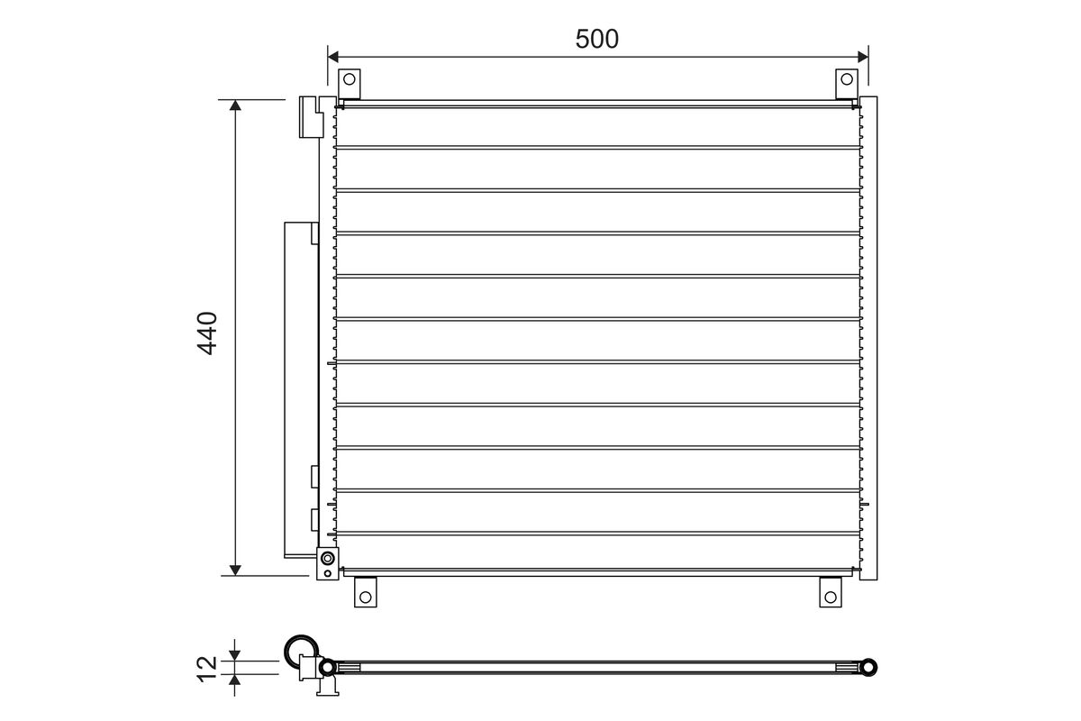 Condenser, air conditioning - 822655 VALEO